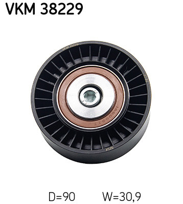 SKF Umlenk-/Führungsrolle, Keilrippenriemen
